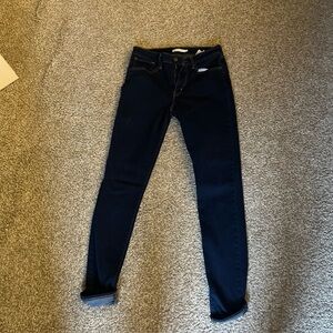 Levi's 711 High-Rise Skinny Women's Jeans - 30 Dark Wash Pants